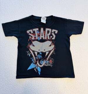 Youth Black Stars Vipers All Star Cheer Snake Graphic T-Shirt XS